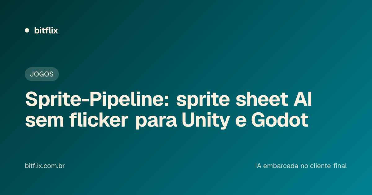Sprite-Pipeline: sprite sheet AI sem flicker para Unity e Godot